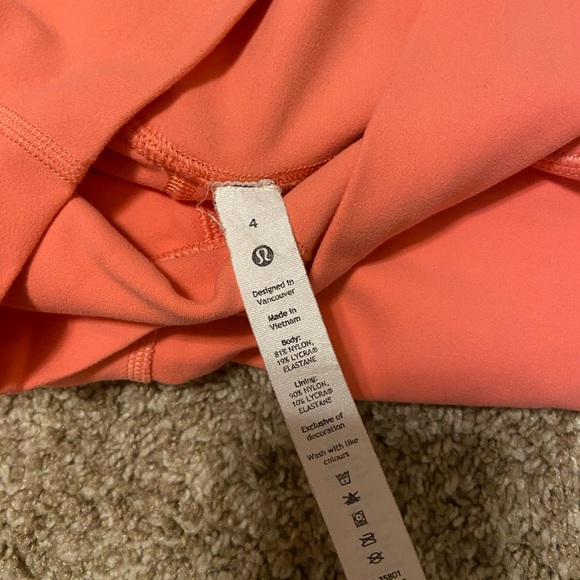 Lululemon Align Shorts, Raspberry Cream size 4 - Picture 5 of 5